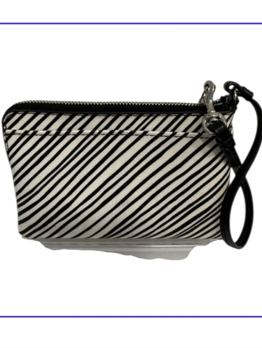 Coach Bleeker Coated Canvas Slim Zip Wristlet - EUC